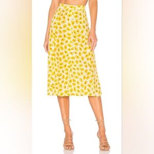 Faithful The Brand Marin Midi Skirt in Marigold Constance Floral | Small